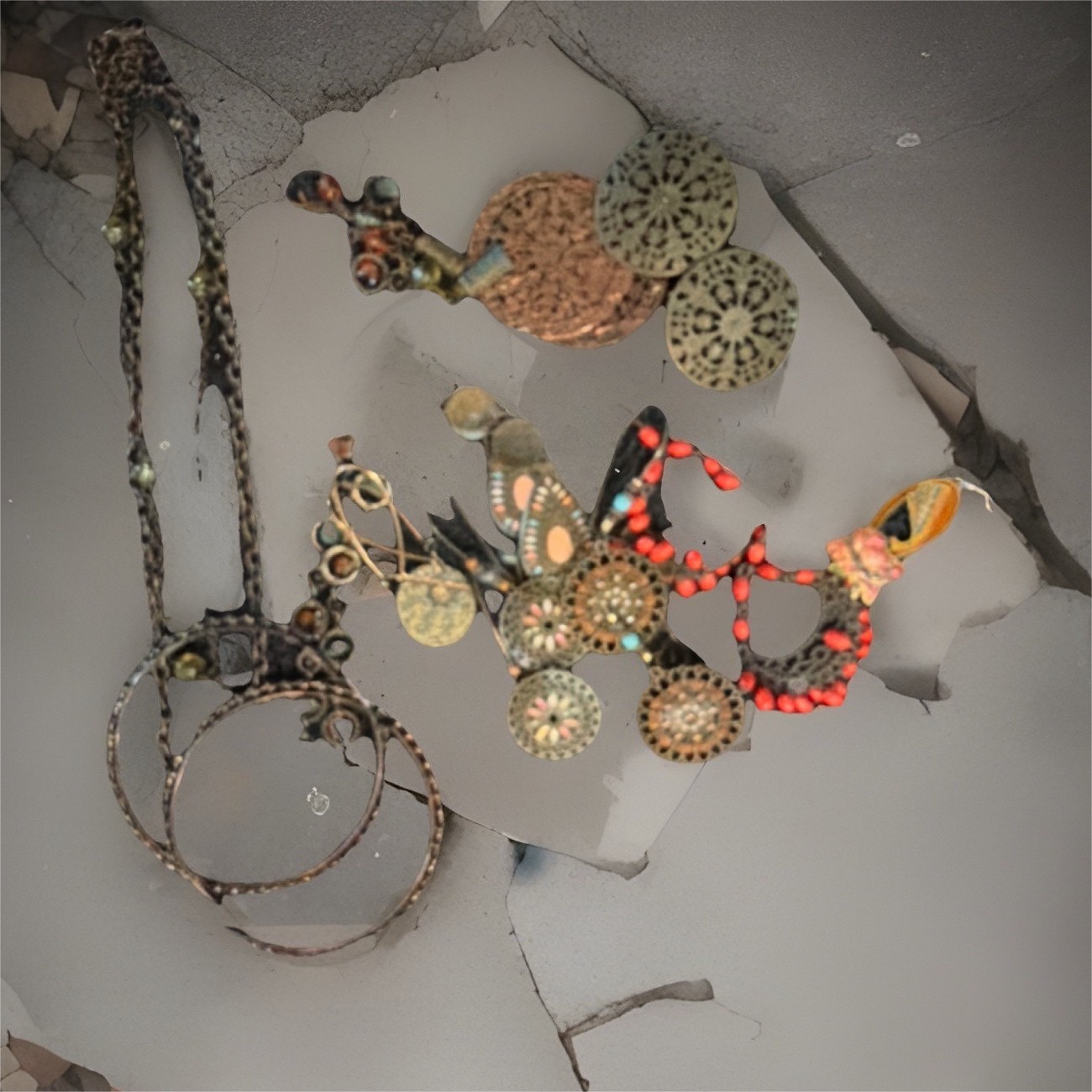 Fashion Jewelry Mixed Lot Necklaces & Earrings Beaded Accents Multicolor