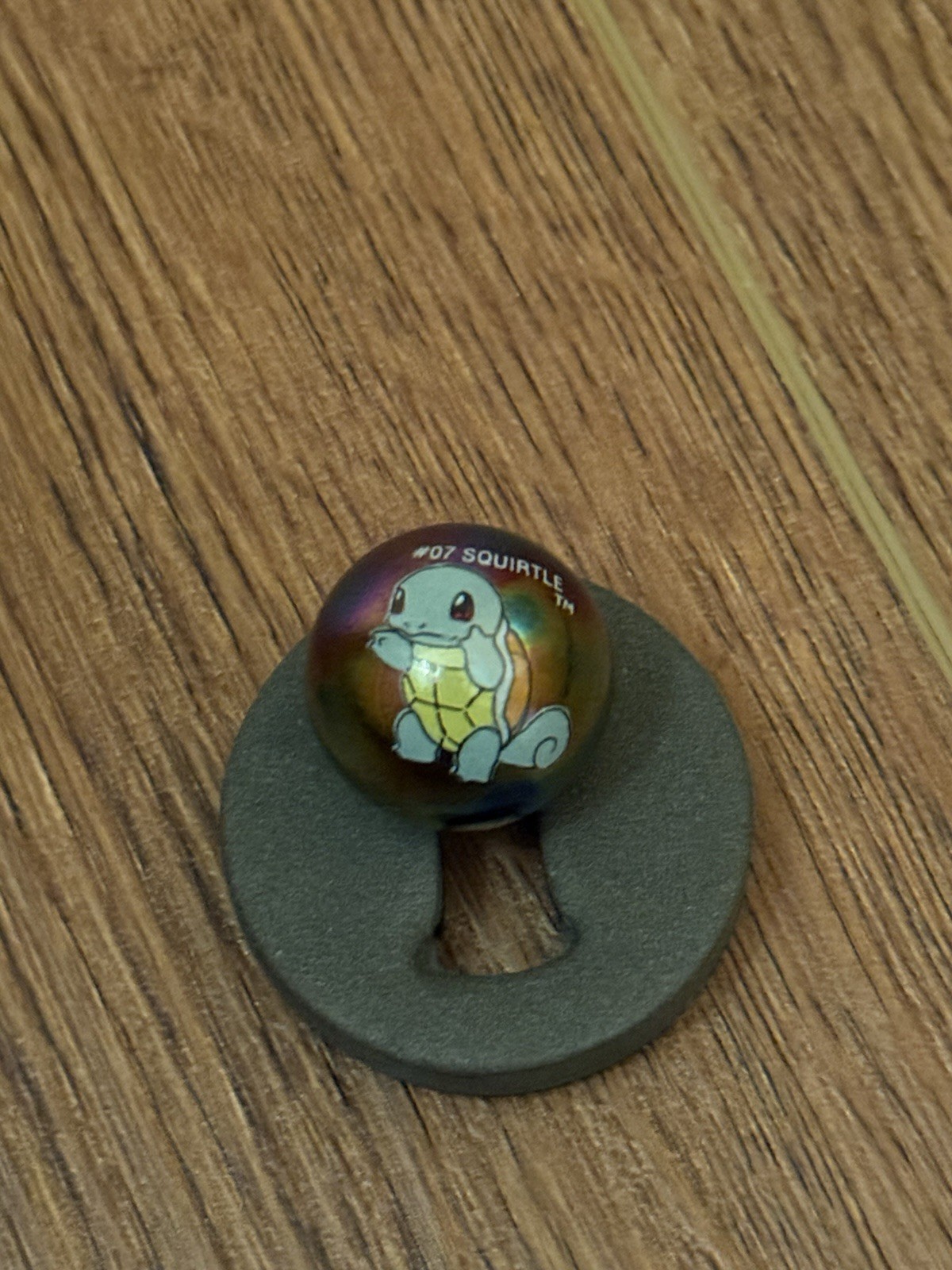 2000s Rare Pokémon Marble #07- Squirtle HOLO. Near Mint Condition. Never Used.