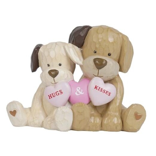  Valentine's Day Decor - Resin Dog Couple Statues Anniversary Wedding Style D