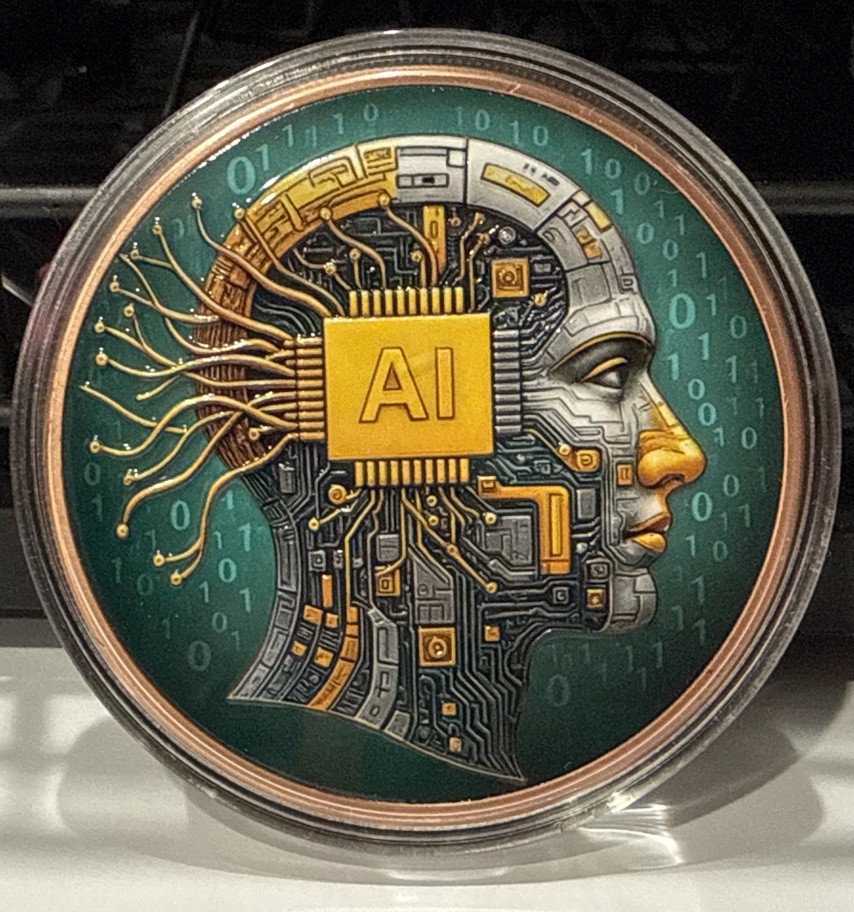 5 Ounce copper AI Human Imagine 5,000 Mintage Limited Edition  FREE SHIPING