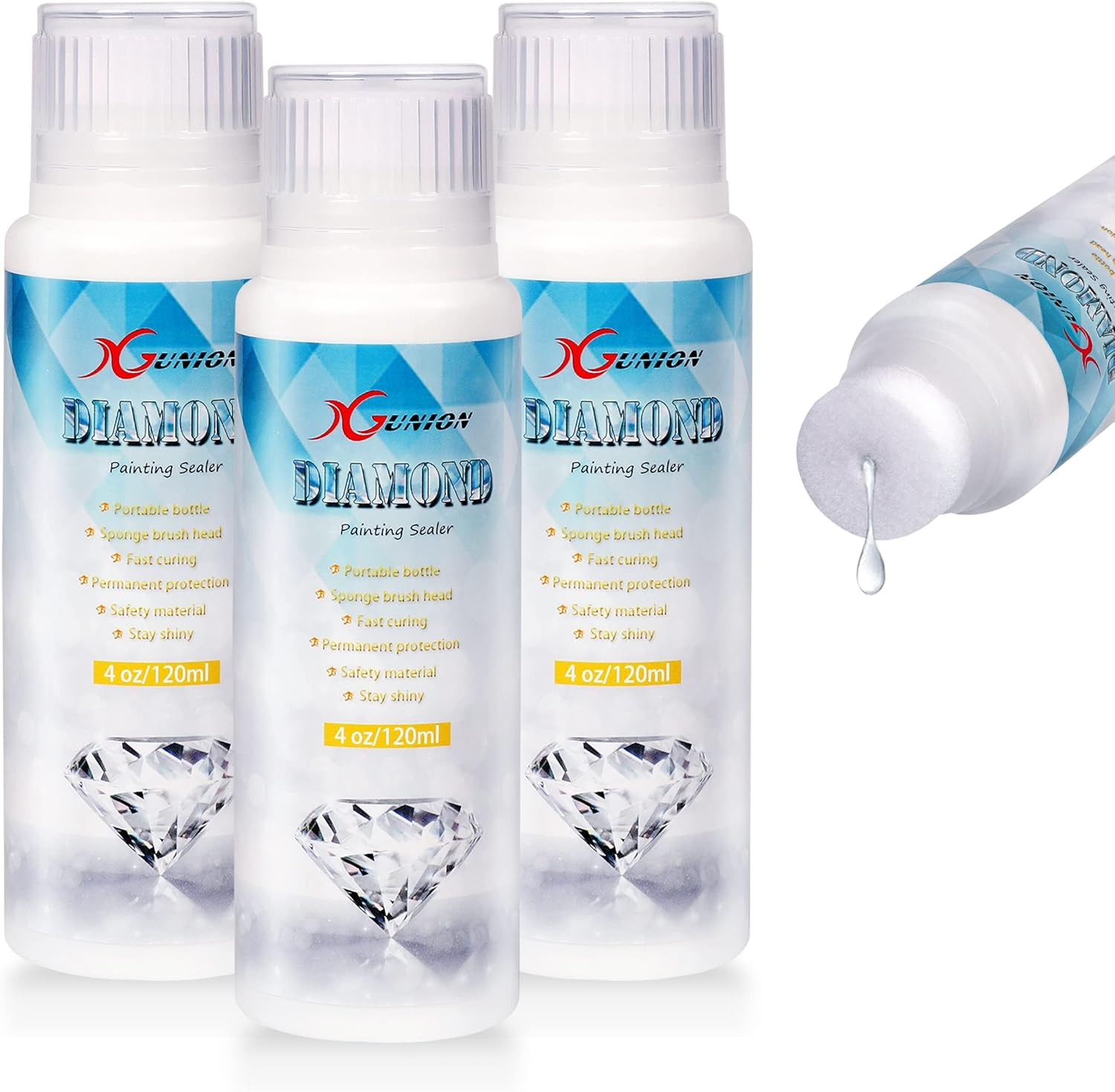 Diamond Painting Sealer 3-Pack 360ML 5D Diamond Painting Glue Sealer Diamond Art