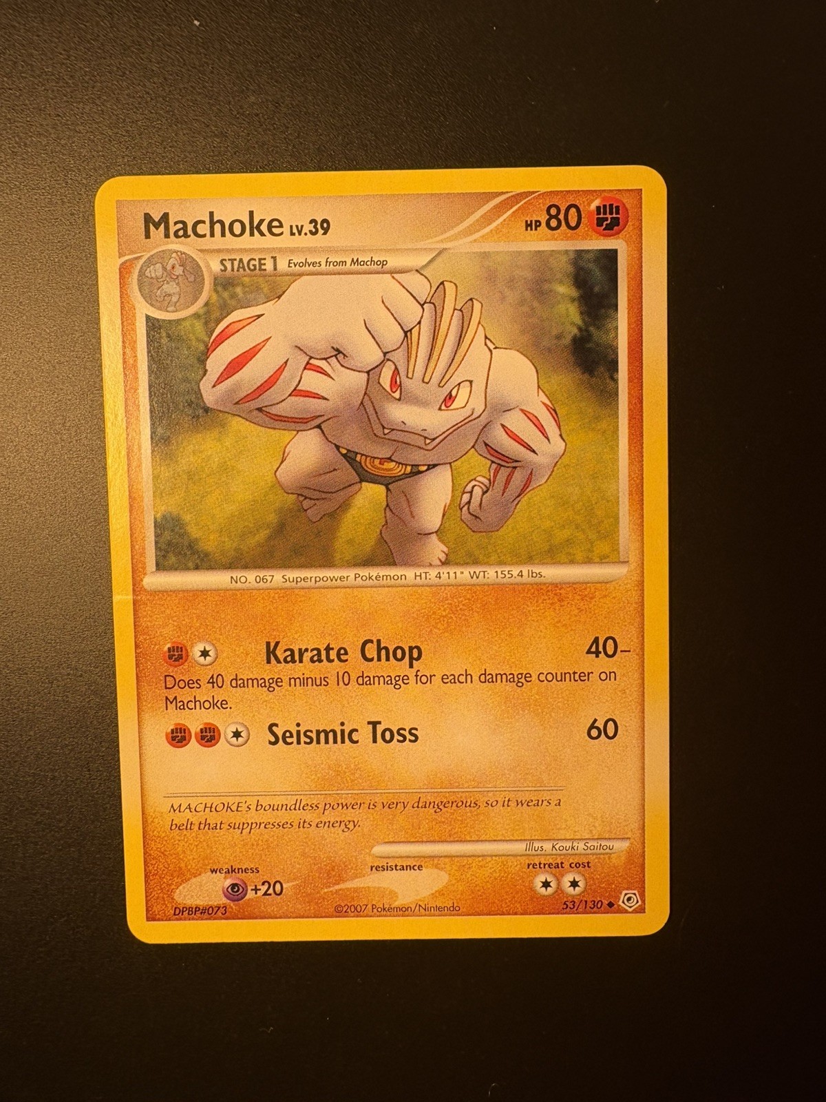 Pokémon TCG Machoke 53/130 Diamond and Pearl LP