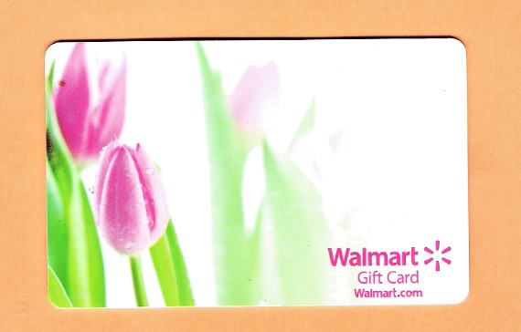 Collectible Walmart 2011 Gift Card - Pink Tulips - No Cash Value - FD22406