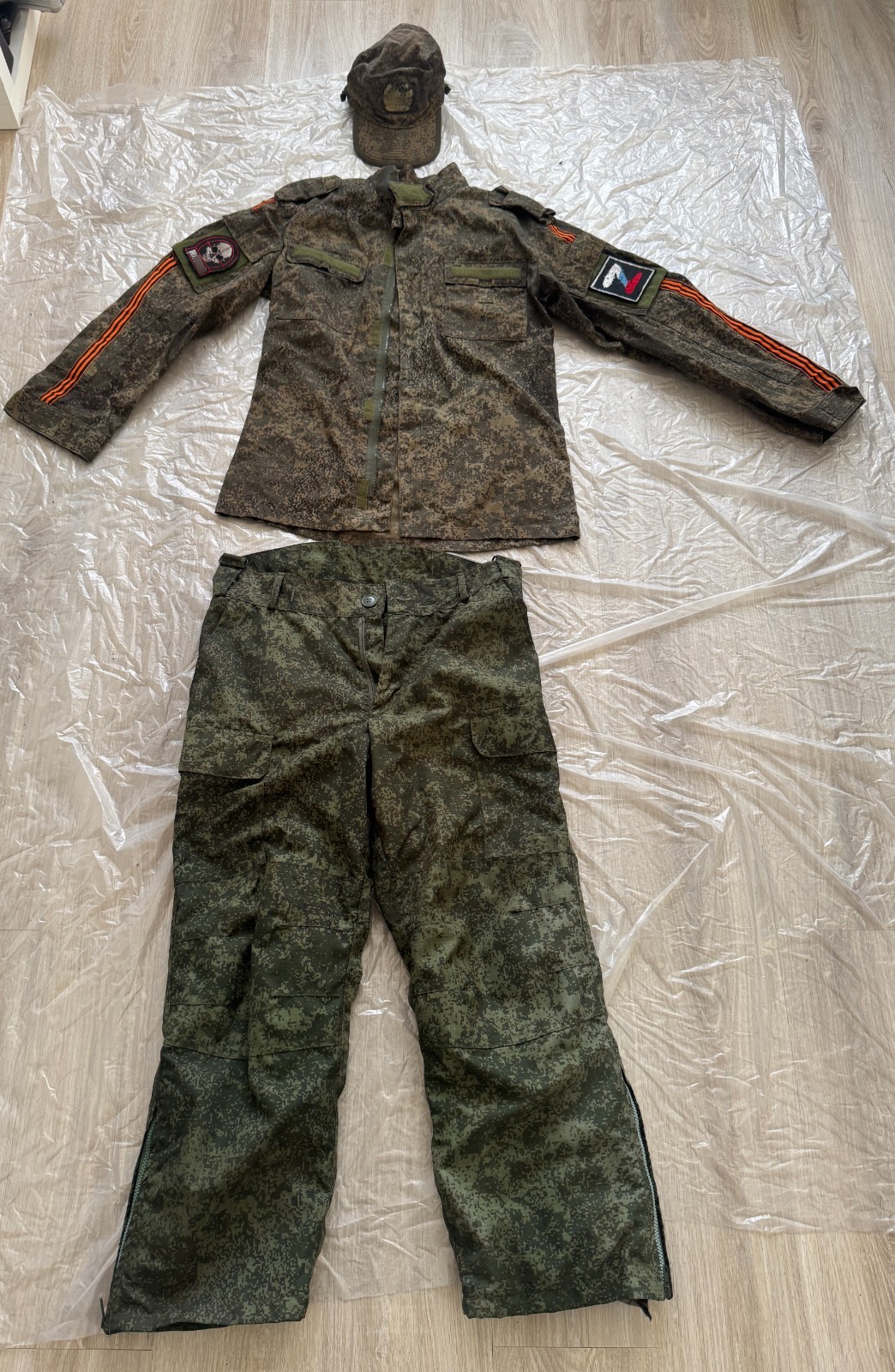 Original Russian Army Soldier Uniform Military Сamo EMR Jacket Patch Ratnik 2023