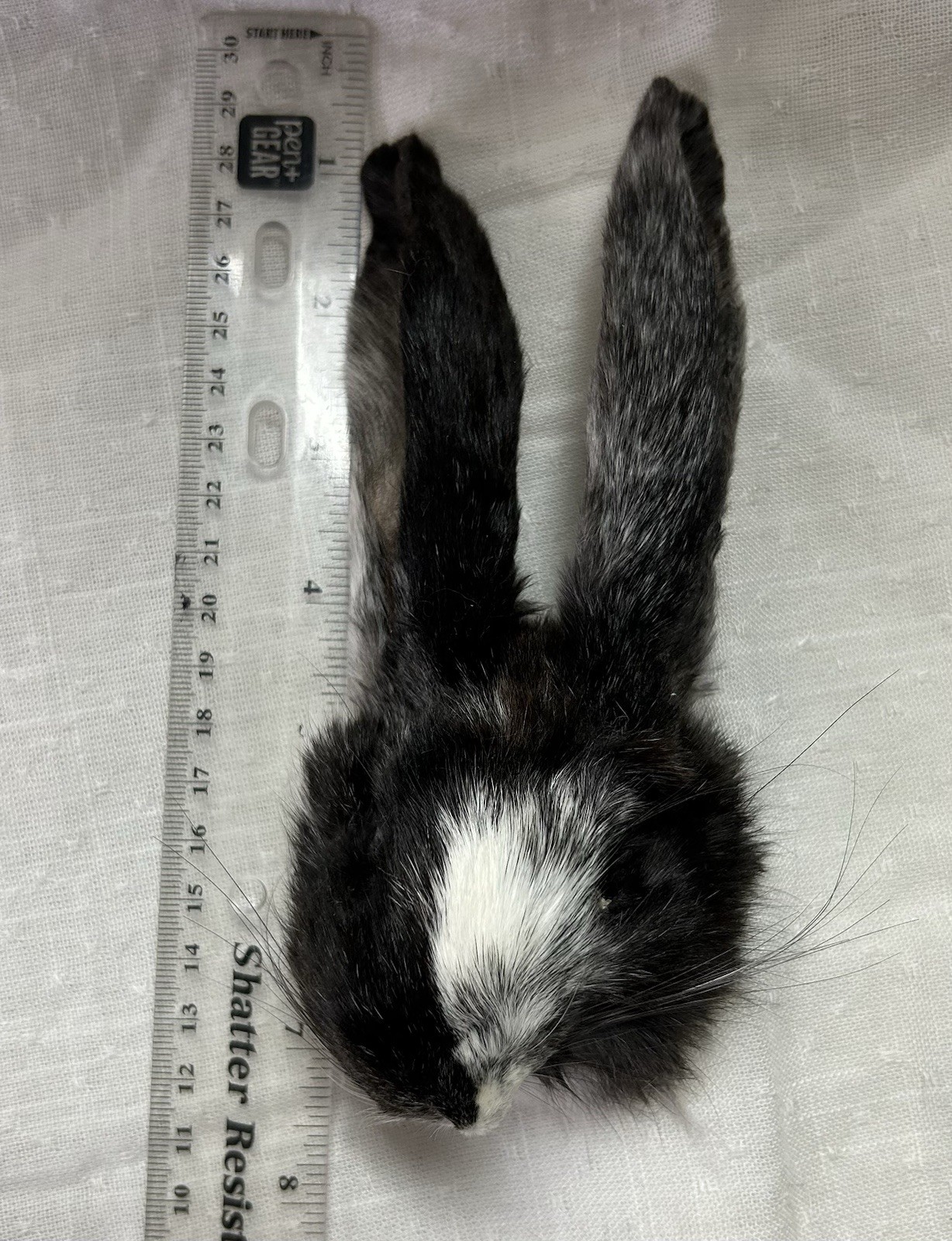 Rabbit Face Real Fur Mask