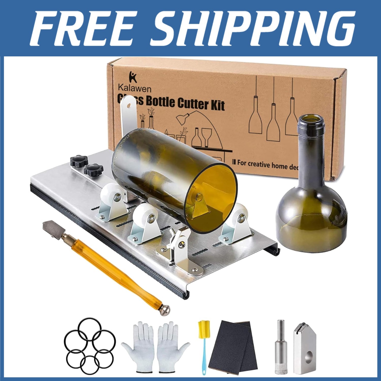 Adjustable Bottle Cutter Tool - Stainless Steel