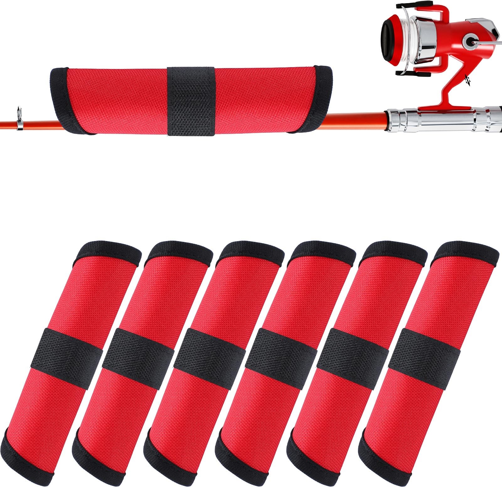 Tioncy 6 Pack 6" Fishing Lure Covers Bait Gloves Lure Shield Wrap Hook Protector