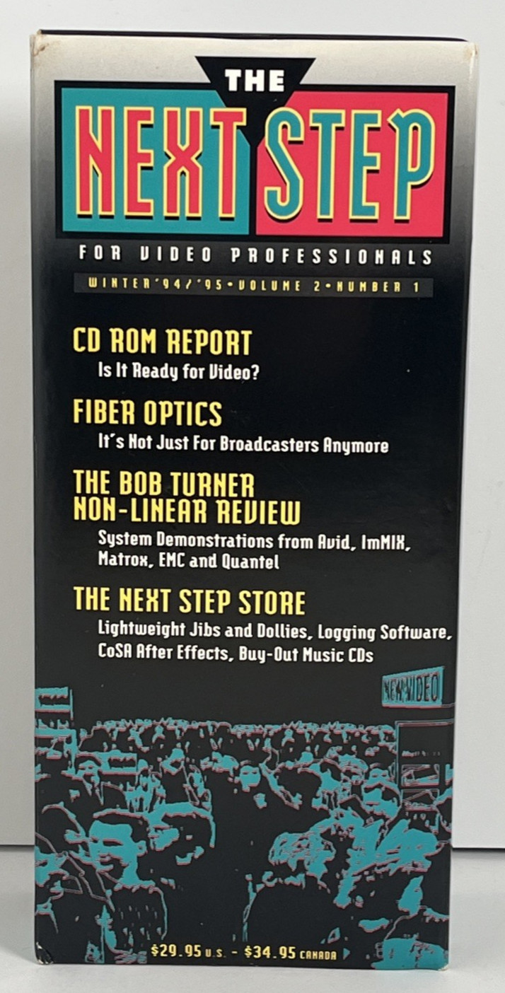 VHS The Next Step For Video Professionals TV News AV Training '94/95 Vol 2 No 1