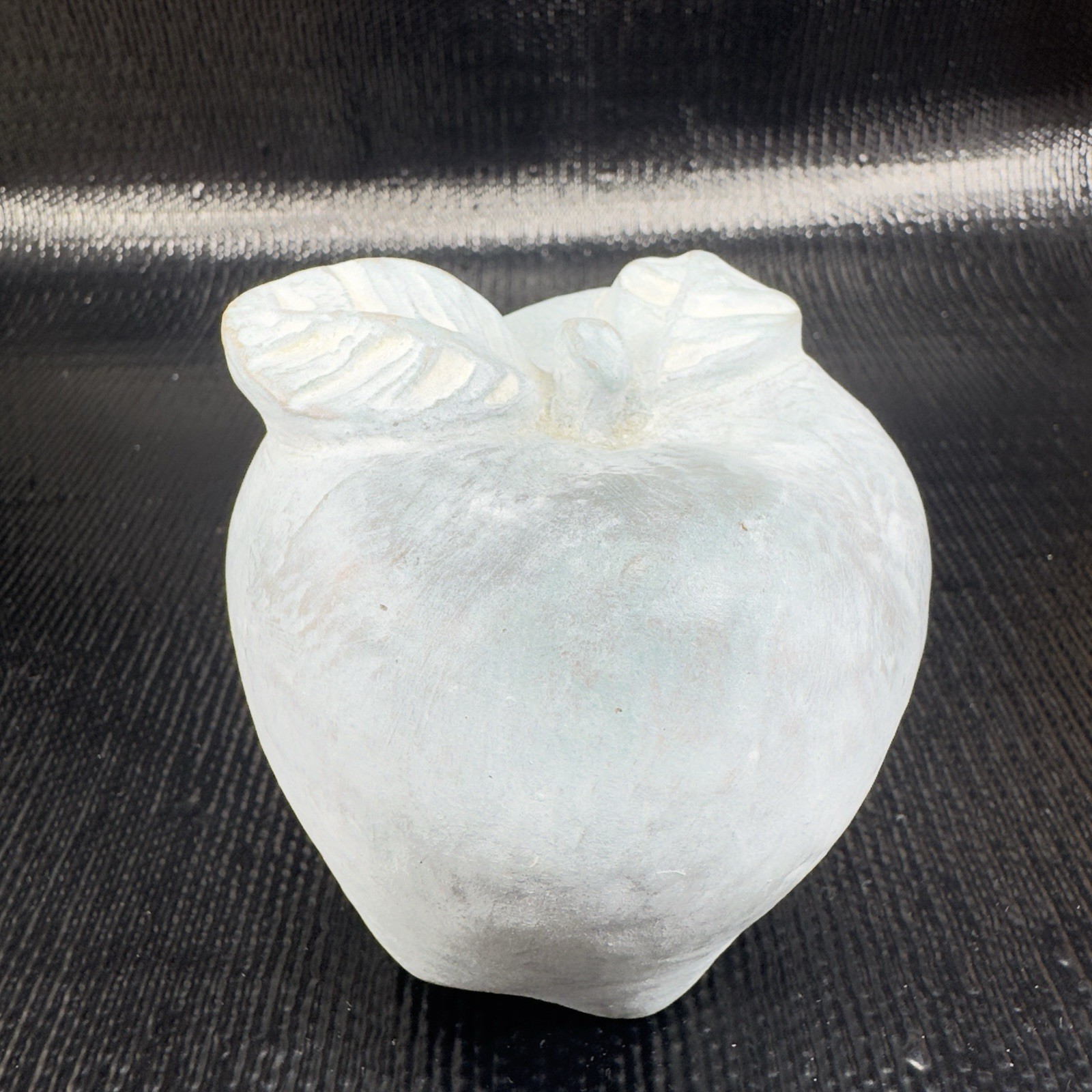 1997 Isabel Bloom Apple Paperweight Figurine Decor Hand Made Artist Signed VTG