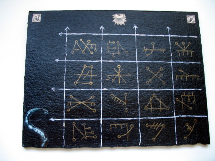 Art, Mixed Media, "Hex Board"