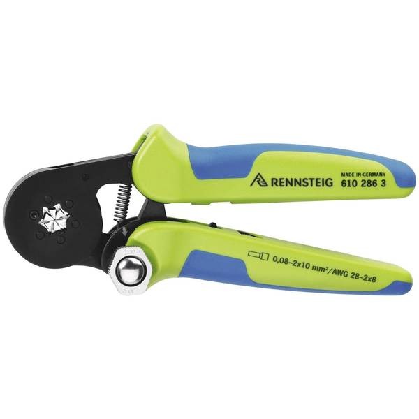 Rennsteig Tools 610 286 3 Crimping Pliers 180mm 0.08-2x10mm² for Hexagonal Crimping Prof
