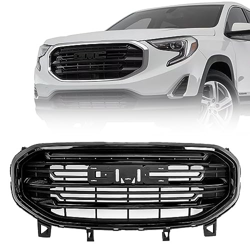  - FOR GMC Terrain Grille Grill 2018 2019 2020 2021 SLE Full Black Replaceable 
