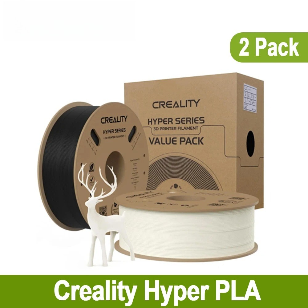 2 Pack Hyper PLA Filament 1.75mm 2kg Designed for High Speed Printing For Ender