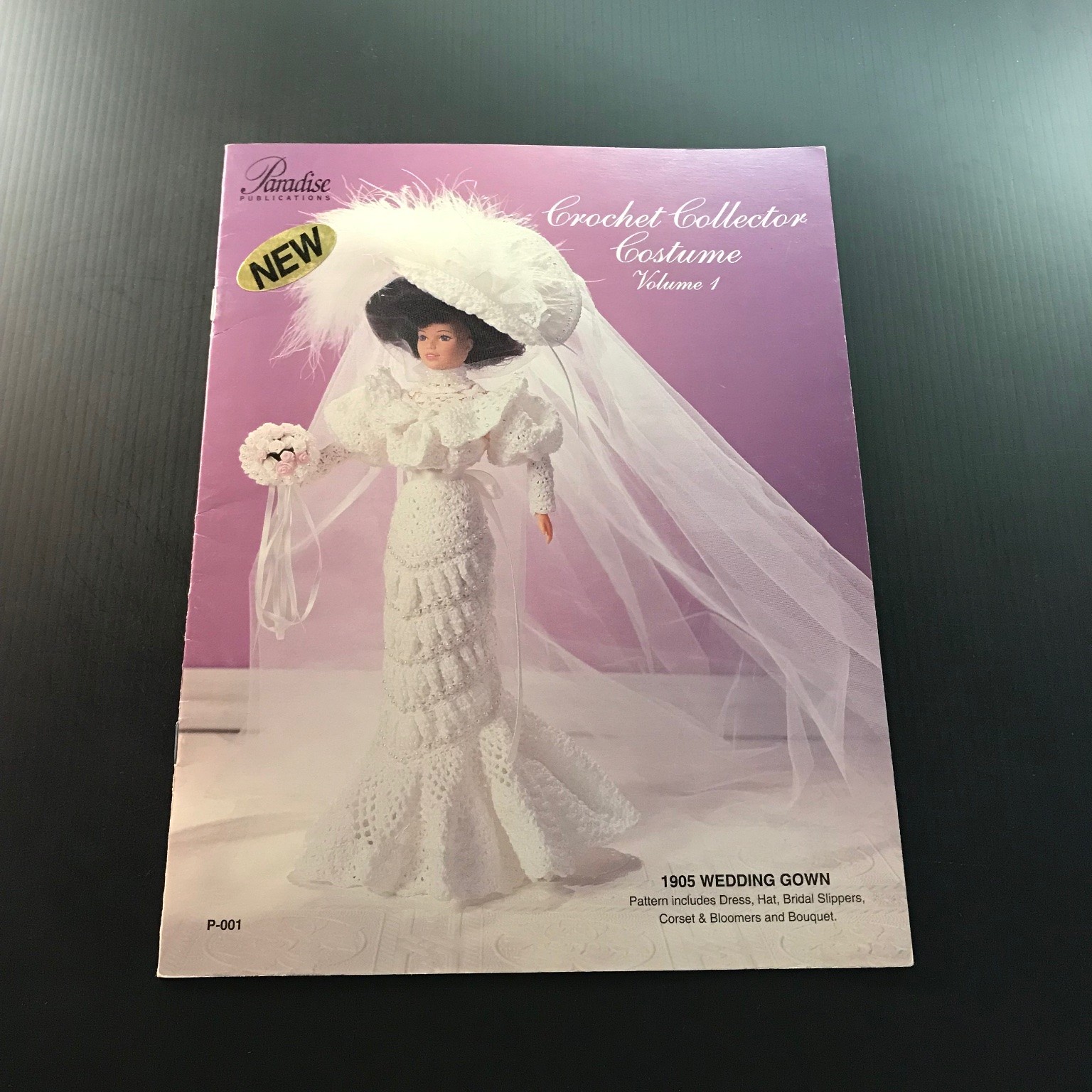 Crochet Collector Costume Volume 1 1905 Wedding Gown Pattern Doll Clothes