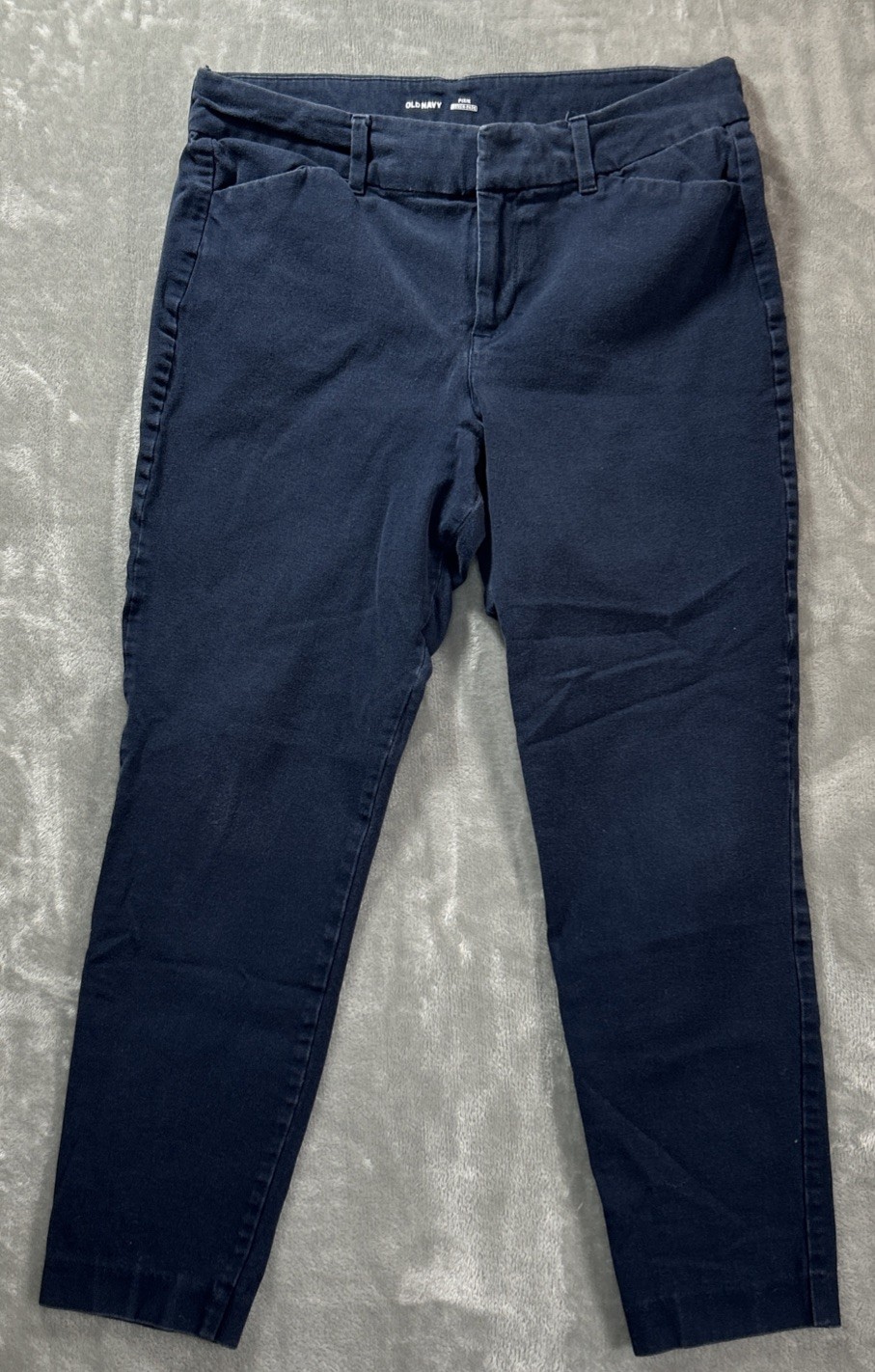 Old Navy Dress Pants Womens 8 Blue Pixie Never Fade Preppy Casual Americana