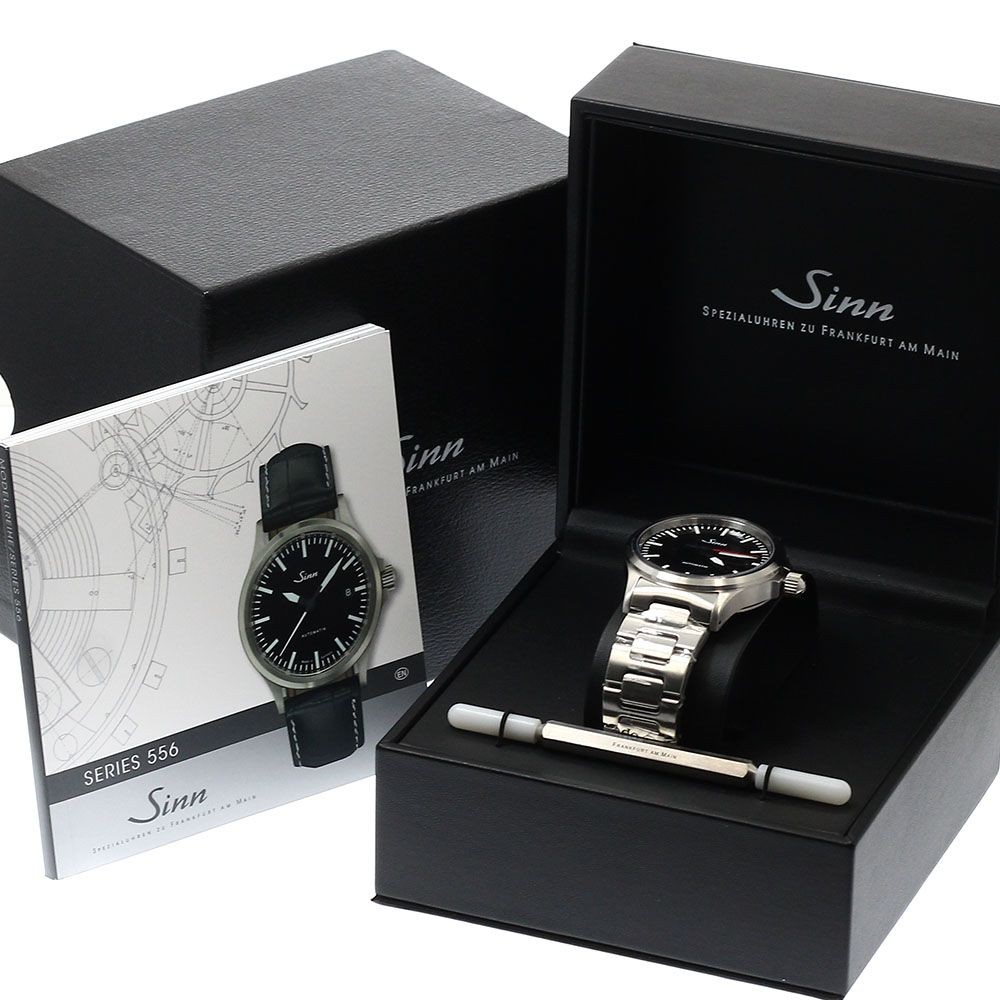 Sinn Watch 556 Date Automatic Black Dial Men's Unused Stainless Steel w/Box