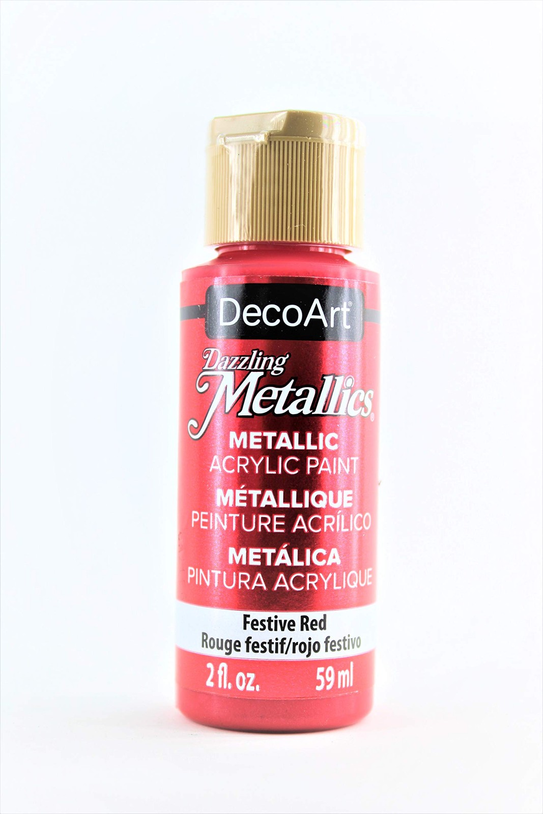 Dazzling Metallics Acrylic Paint 2oz-Festive Red