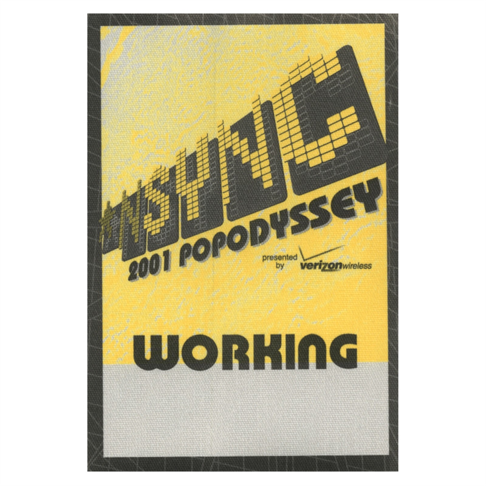 NSYNC 2001 Pop Odyssey Concert Tour Working Backstage Pass