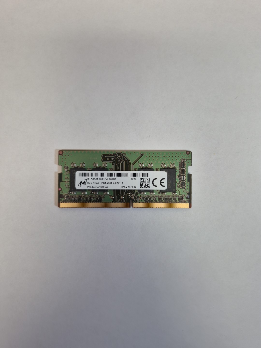 Micron MTA8ATF1G64HZ-2G6D1 8GB Laptop Memory