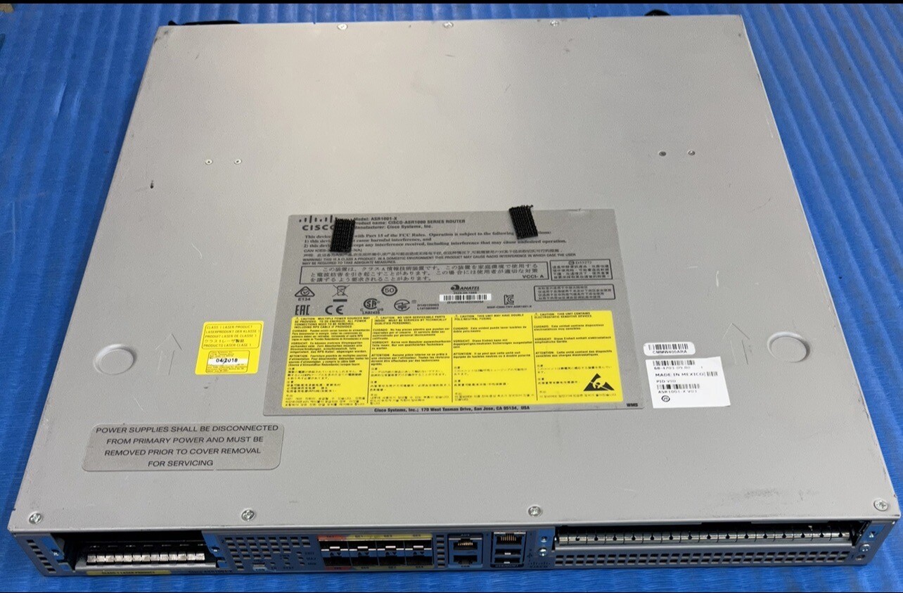 Cisco ASR1001-X Router Dual AC 