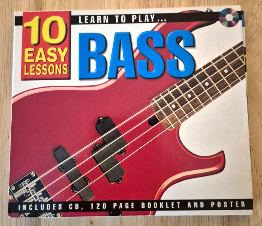 10 Easy Lessons, Learn To Play Bass, CD, 120 Page Book & Poster