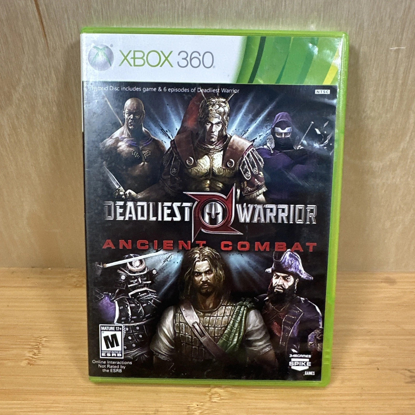 Deadliest Warrior: Ancient Combat Xbox 360, Authentic Replacement Case Only