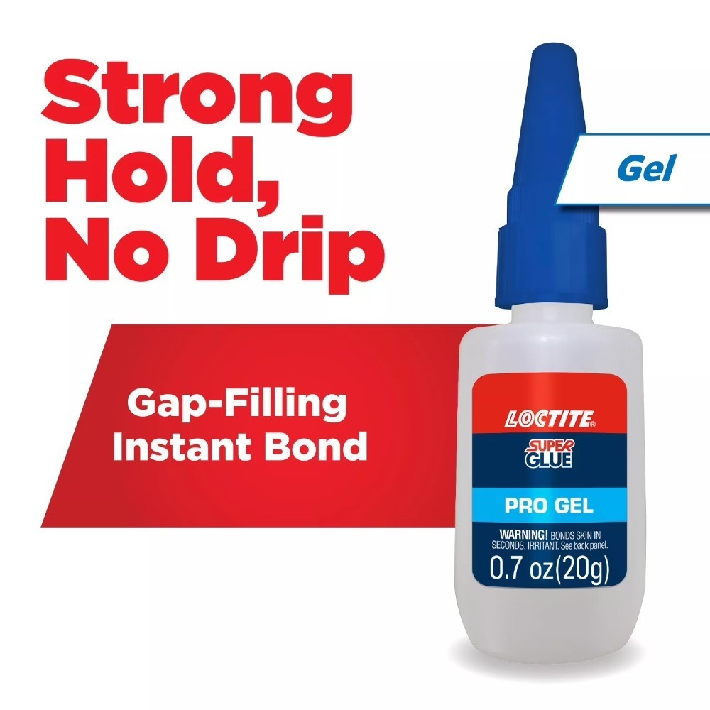 Super Glue Gel Strong Quick Setting Adhesive Clear 20 Gram Bottle Single Pack