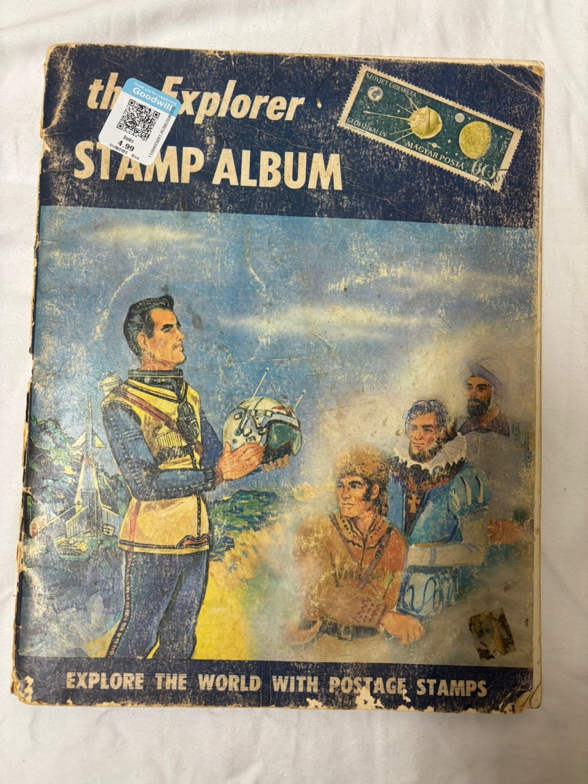 The Explorer Stamp Album - Stamp Collection - Vintage USA Philately 1950s
