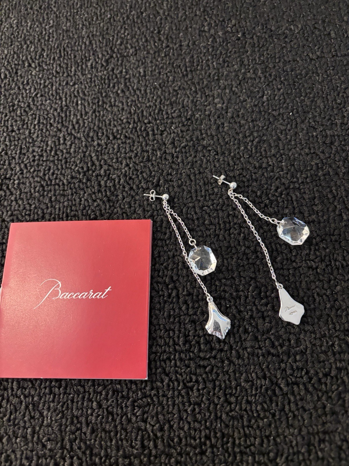 Pair Of Crystal Dangle Earrings Model Baccarat Mod2