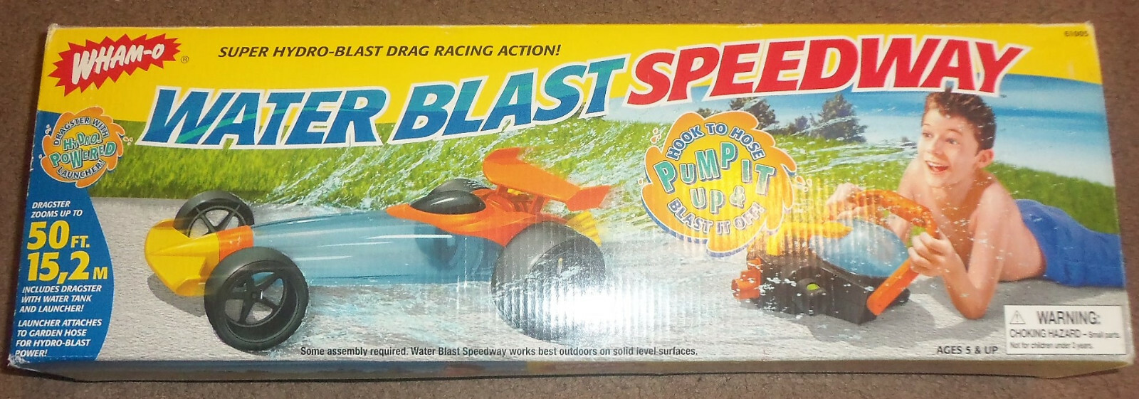 WHAM-O Water Blast Speedway SUPER HYDRO DRAG RACING ACTION DRAGSTER NEW NIB