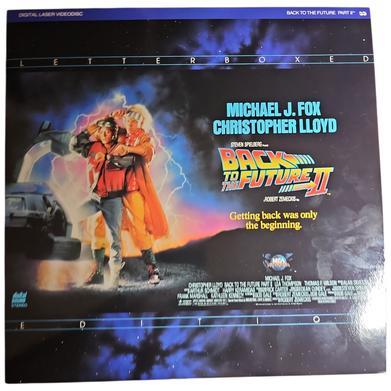 Back to the Future 2  Laserdisc 1990 Steven Spielberg Michael J Fox Nm