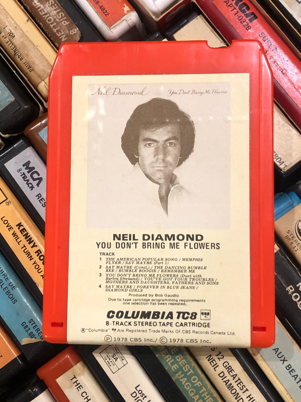 Neil Diamond : You don't bring me flowers 1978, 8 Track Tape