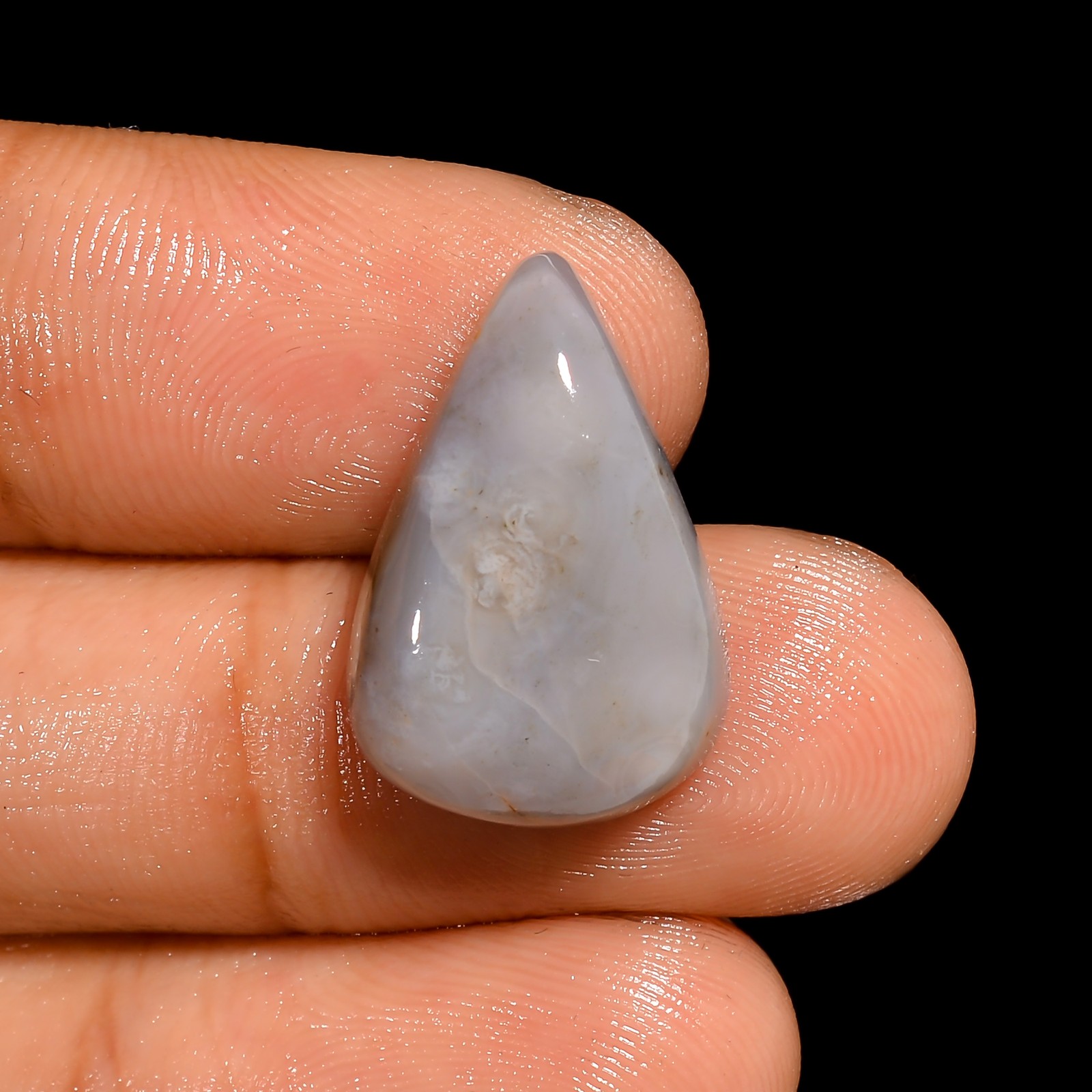 Natural Ocean Jasper Pear Shape Cabochon Loose Gemstone 12 Ct. 20X13X6 mm A-1763