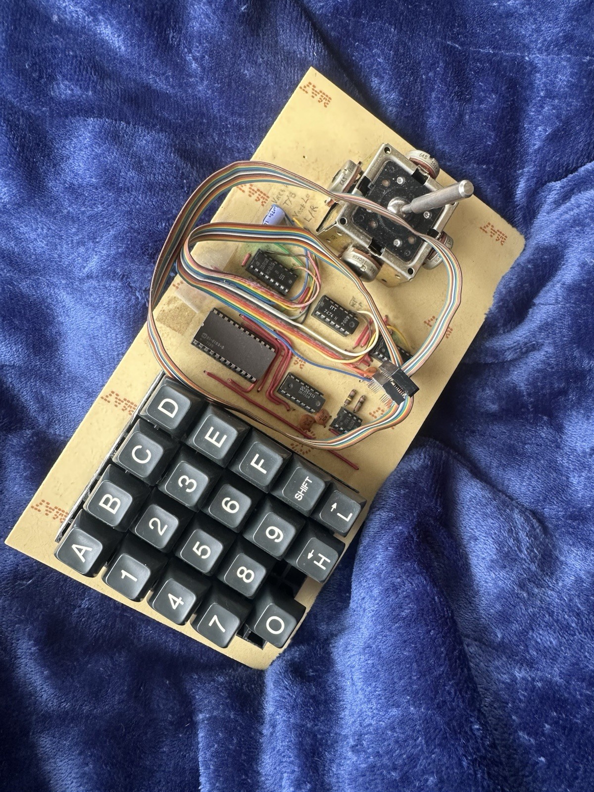 Vintage 70s Hexadecimal Keypad With Joystick