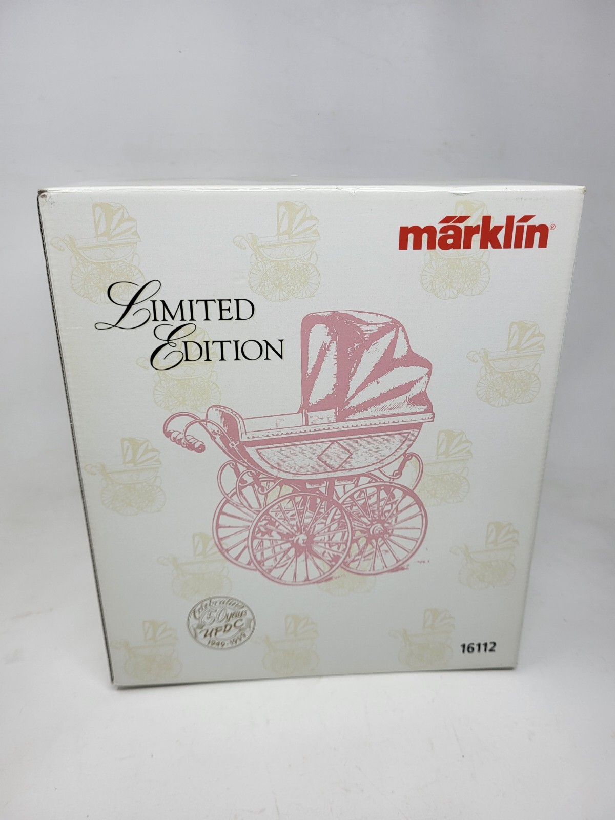 Marklin Doll Baby Pram Carriage Special Limited Edition Pink Cream 16112