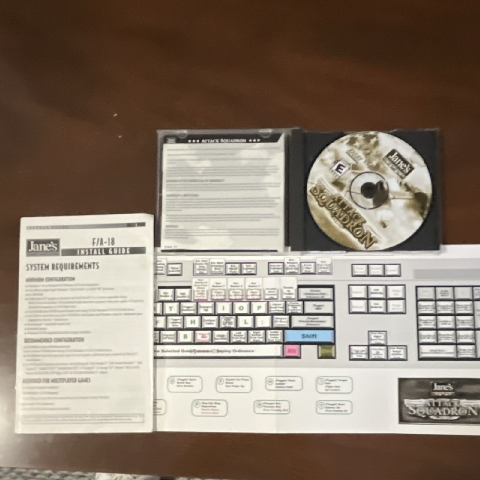 Jane's Attack Squadron Flight Simulation PC CD-ROM for Windows 95 98