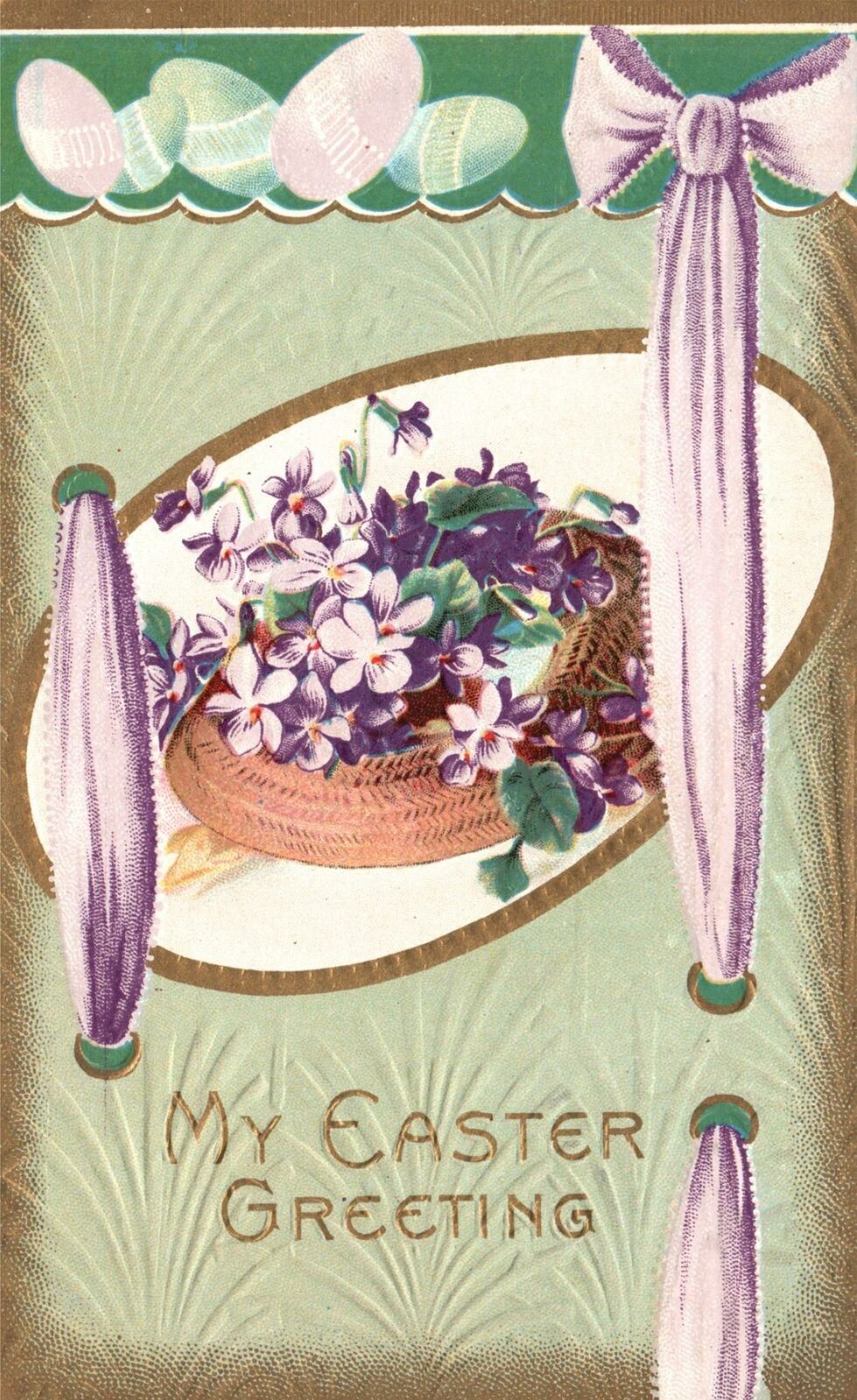 Vintage Postcard 1900's Easter Joy Be Thine Holiday Special Greetings Eastertide