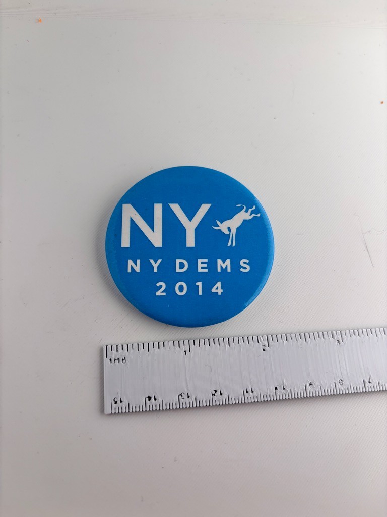2014 New York Democrats Political Button