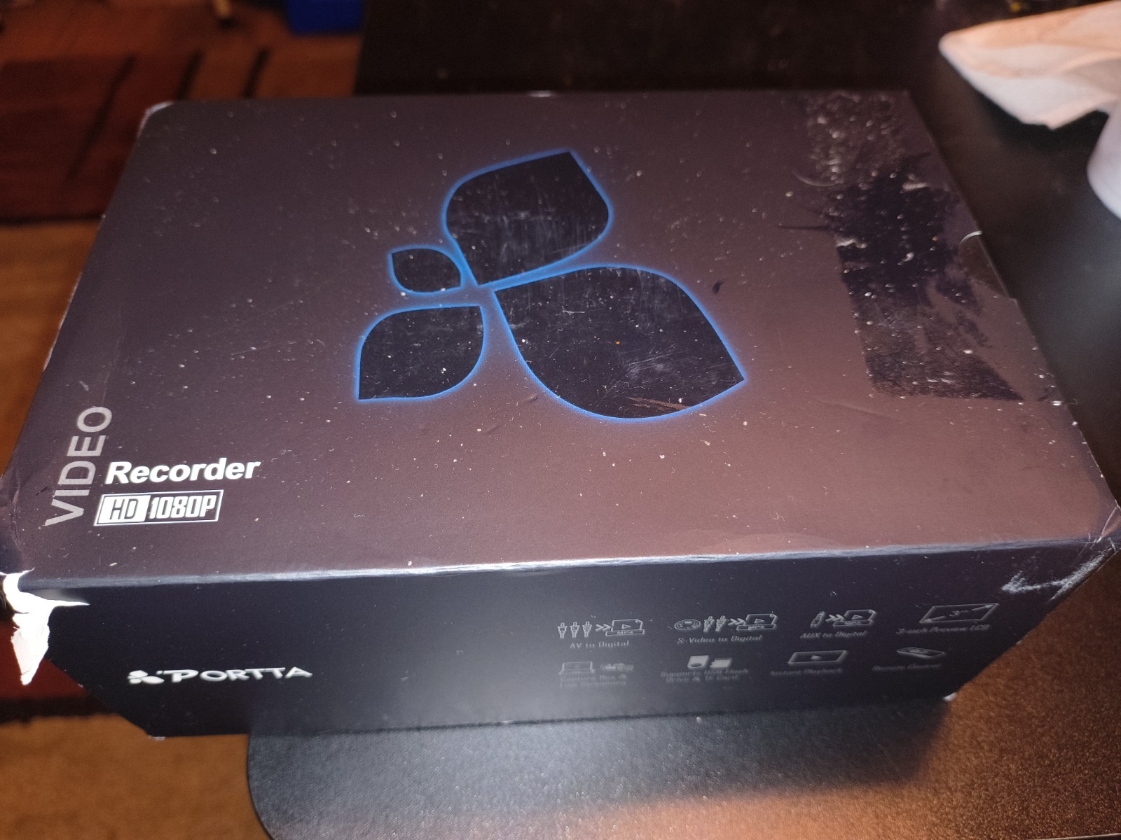 Portta V01G HD 1080P Video Recorder AV/S-Video USB TF Card Remote 3" LCD