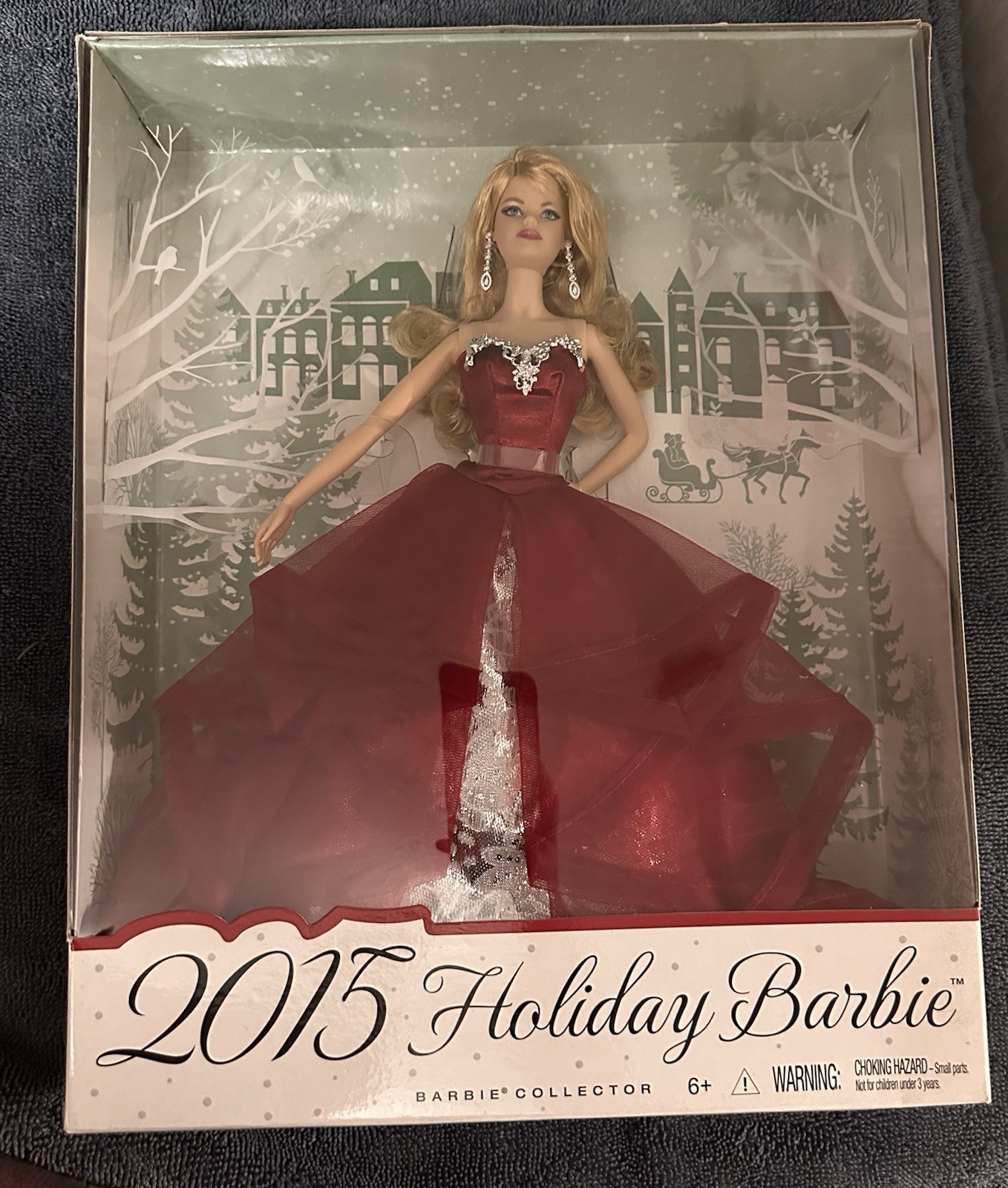 2015 Holiday Barbie Doll Blonde CHR76 Barbie Collector Series NIB