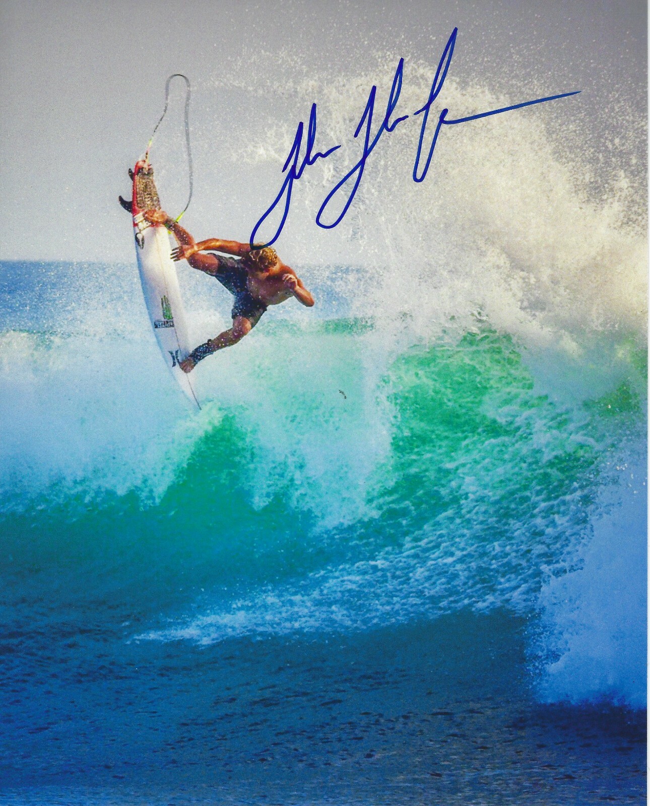 JOHN JOHN FLORENCE Signed 8.5 x 11 Photo Signed REPRINT Surfing Surfer FREE SHIP