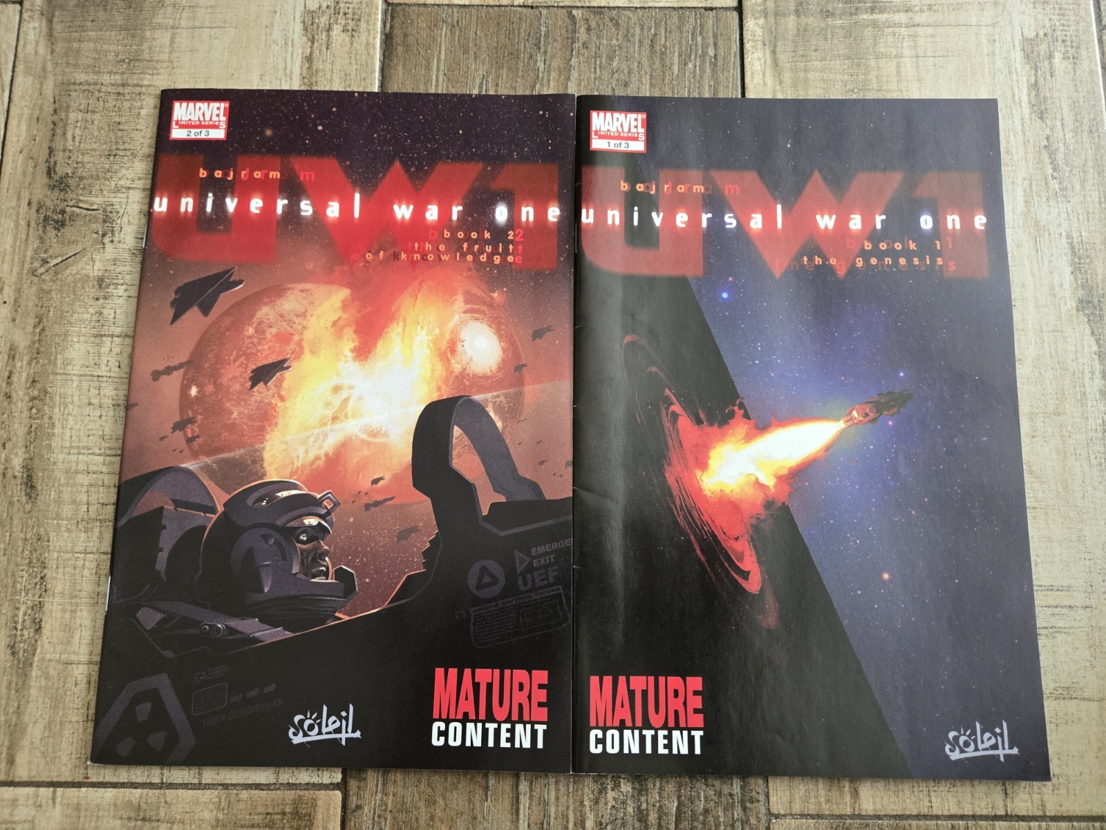 Universal War One Marvel Comics Issues 1 And 2 Denis Bajram NM 