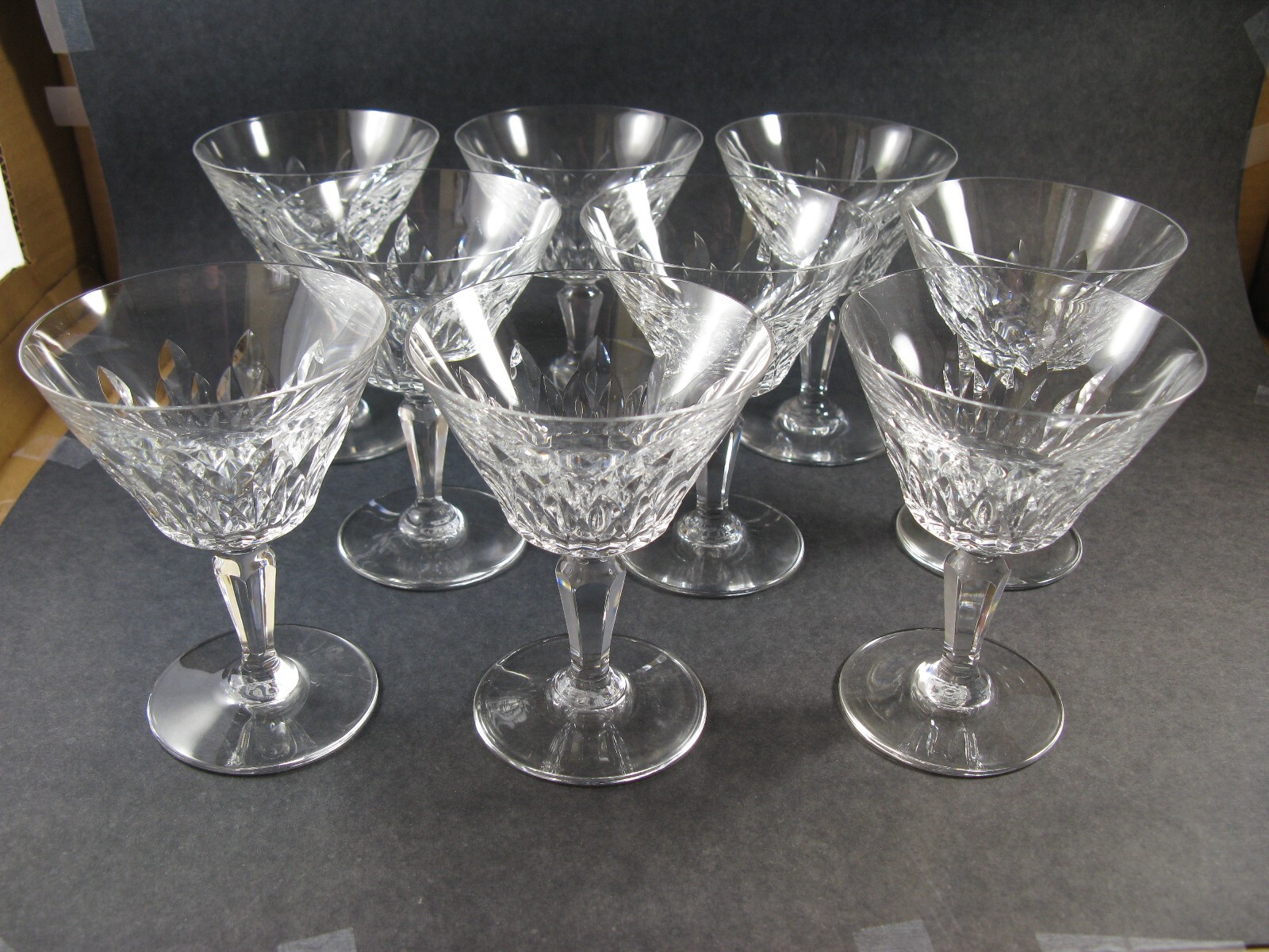 Set of Two (2) Baccarat Champagne/Tall Sherbert in the Carcassonne Pattern 5"