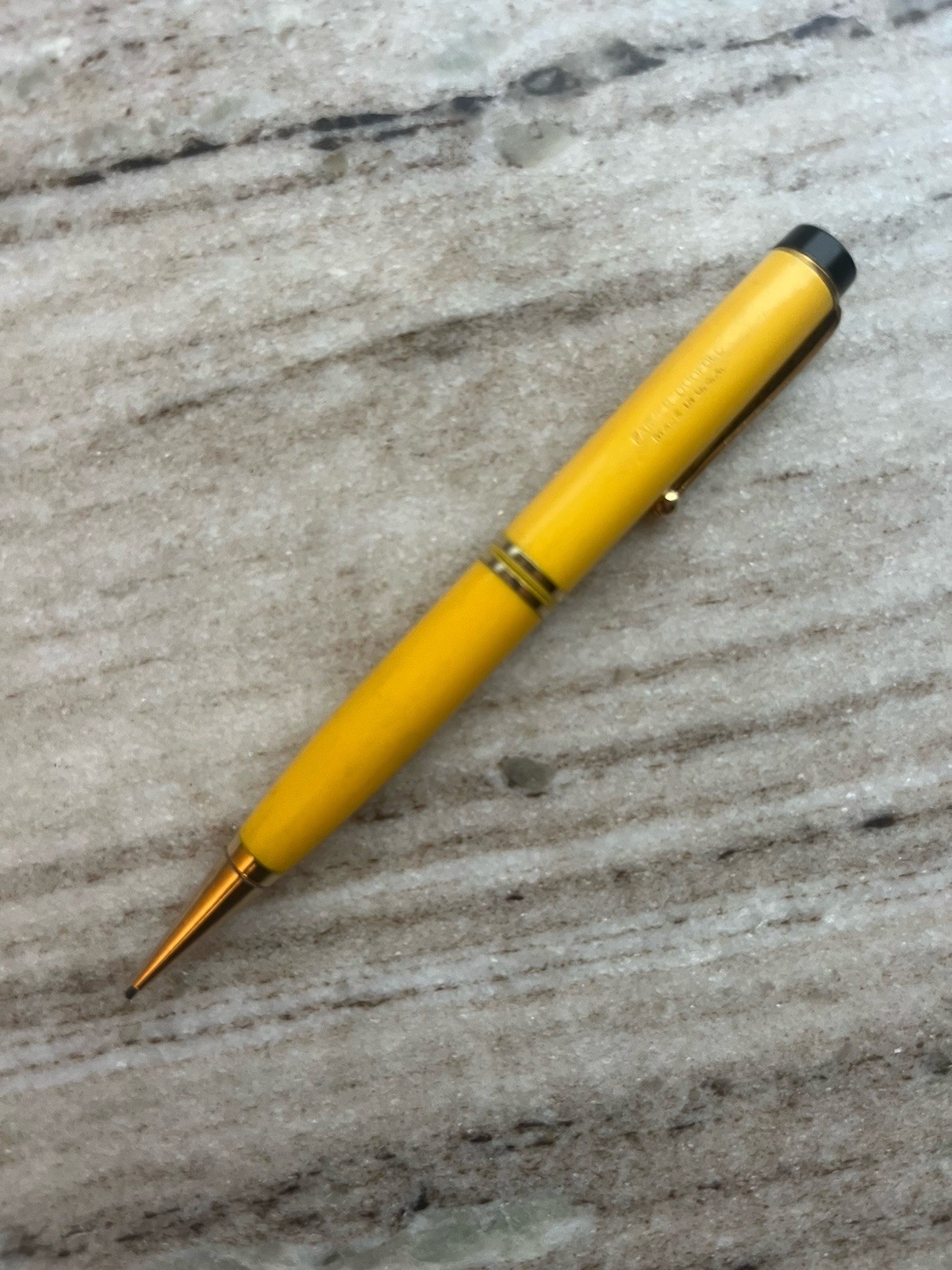 Vintage Duofold Senior Streamline Pencil Mandarin Yellow - Good Condition