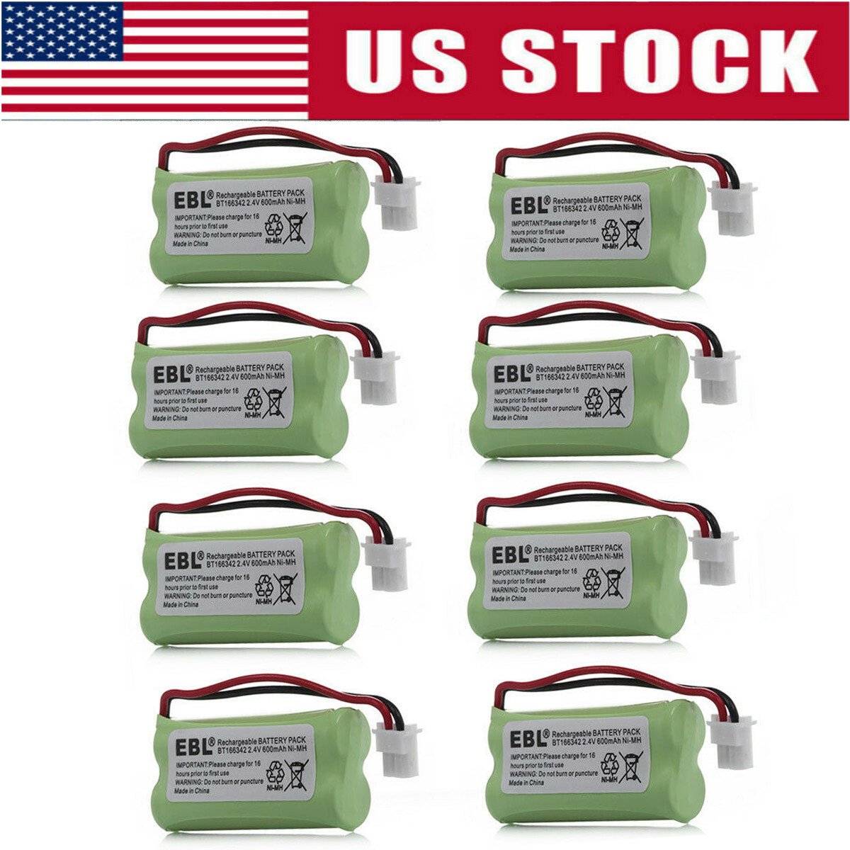 Lot Cordless Home Phone Battery For AT&T VTech BT166342 BT266342 BT183342 283342