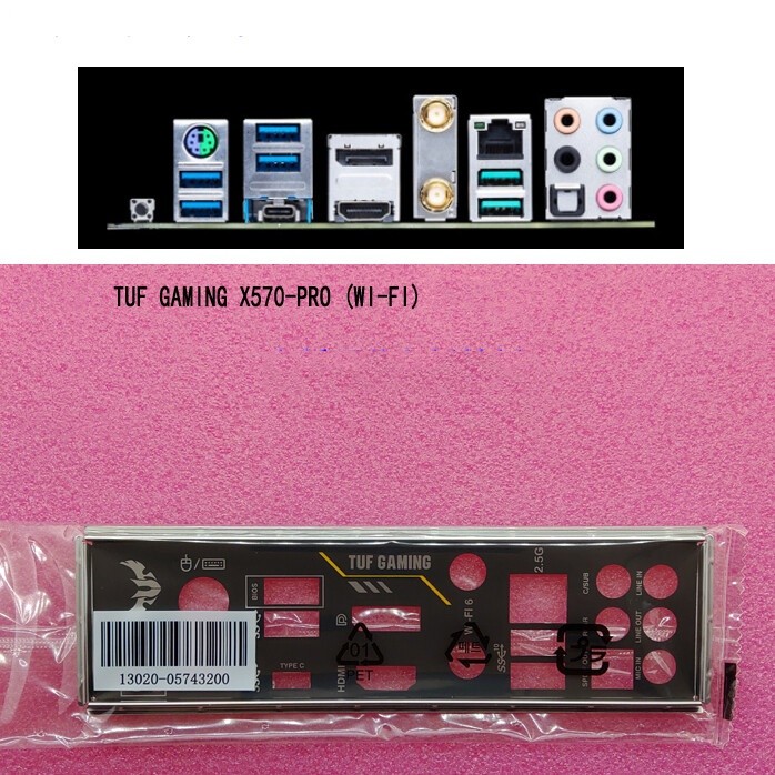 TUF GAMING X570-PRO (WI-FI) FOR IO I/O Back Plate BackPlate #qo