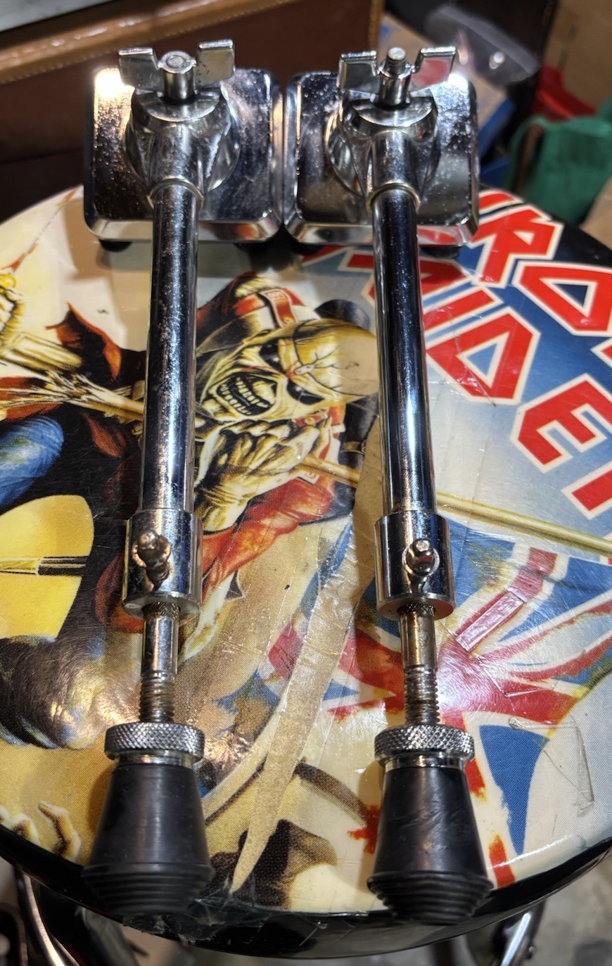 Legs and Mount/Brackets Pair chrome Bass Drum VI