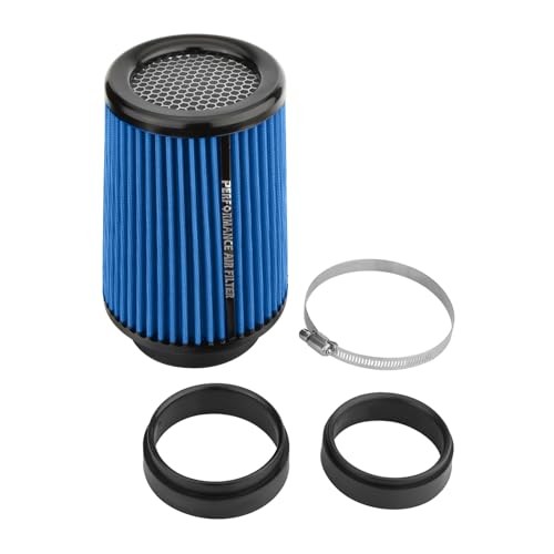  3 3.5 4 inch Universal Cold Air Intake Filter 76mm 89mm 101mm Blue