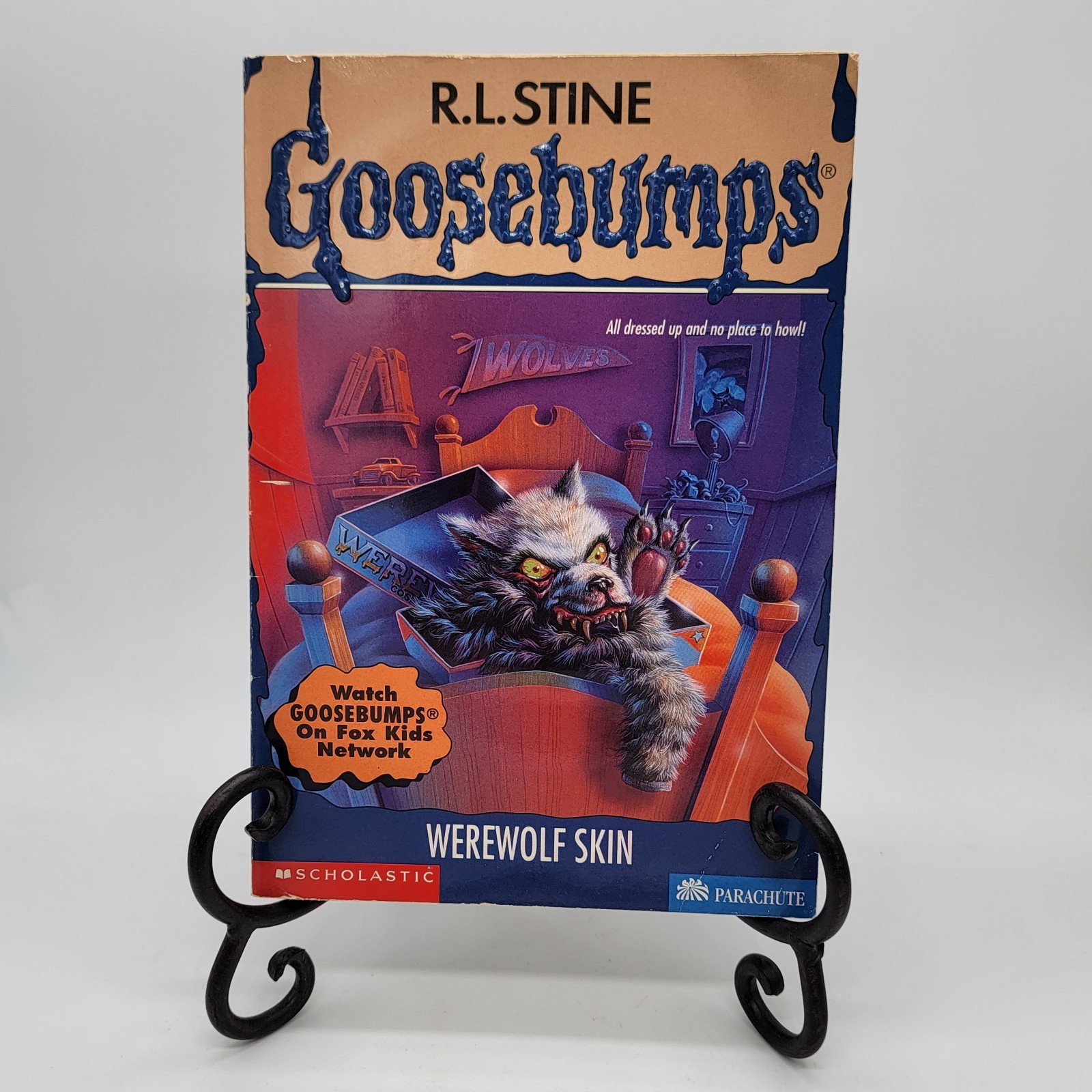 Goosebumps Werewolf Skin #60 R. L. Stine with Mask Insert SECOND Printing