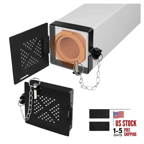 2 Pack RV Bumper End Cap, Sewer Hose Storage Cover with Vent Holes, Fits 